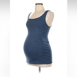 Ingrid & Isabel Heathered Blue Maternity Top